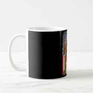 4th of July Beagle Dog AAAmerican Flag USA Coffee Mug