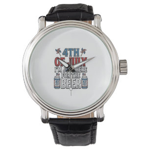 4th of July Beer Vintage Patriotic Shirt Design_1 Watch