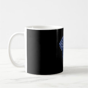 4th of July Bernard Dog AAAmerican Flag Patriotic Coffee Mug