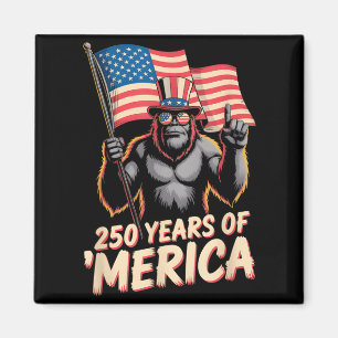 4th of July Bigfoot 2026 USA Anniversary 250 Years Magnet