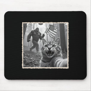 4th Of July Bigfoot And Sasquatch  Mouse Pad