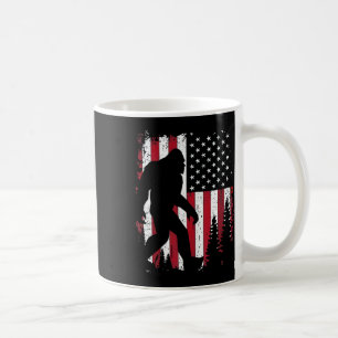 4th Of July Bigfoot Sasquatch American Flag Patrio Coffee Mug