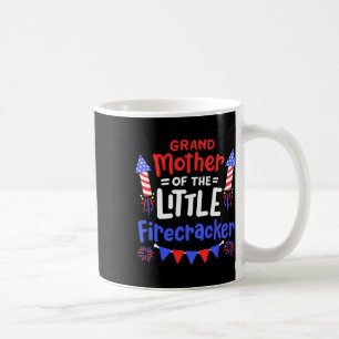 4th Of July Birthday Grandmother Of The Little Fir Coffee Mug