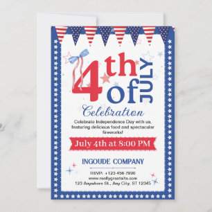 4th of July Block Party Invitation