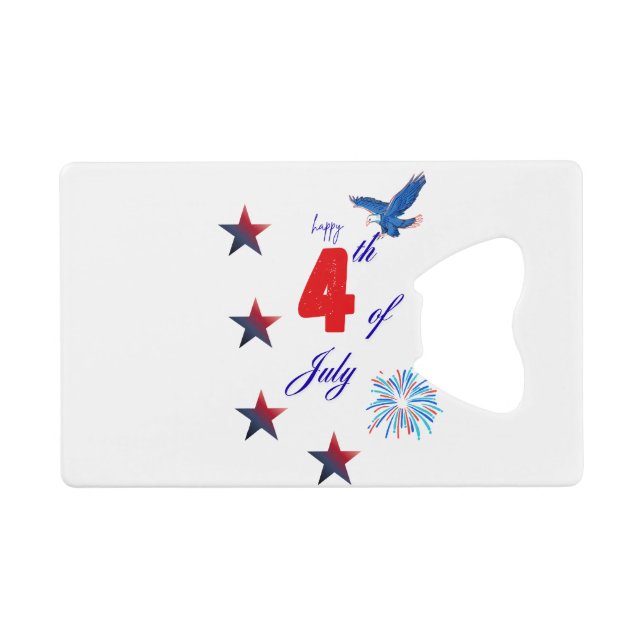 4th of July Bottle Opener (Back Horizontal)