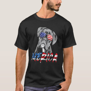 4th Of July Boxer Merica American Flag Patriotic D T-Shirt