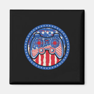 4th Of July Boys American Flag Video Game Controll Magnet