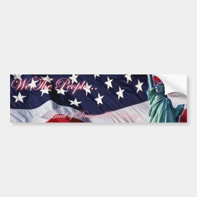 4th Of July Bumper Sticker (Front)