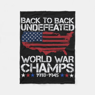 4th Of July - Byck To Byck Undefeated World War Ch Fleece Blanket