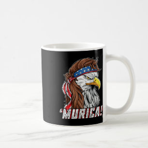4th Of July Byld Eagle Mullet Murica Usa Usa Meric Coffee Mug