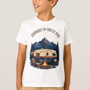 4th Of July Camping Trailer Mountains T-Shirt