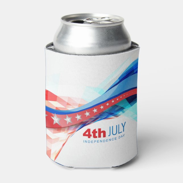 4th of July  Can Cooler (Can Front)