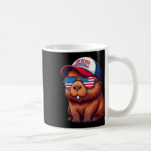 4th Of July Capybara – God Bless America Hat And P Coffee Mug