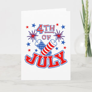 4th of July Card Invitation