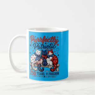 4th Of July Cat Lovers Purrfectly Patriotic 250 Coffee Mug