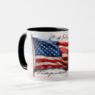 4th of July – Celebrate with US Flag Mug