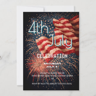 4th of July Celebration Bash Invitation