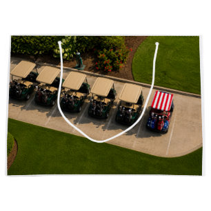 4th of July Celebration for Golfer Large Gift Bag