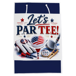 4th of July Celebration for Golfer Medium Gift Bag