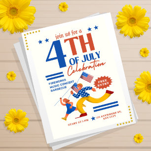 4th Of July Celebration, Happy Independence Invitation