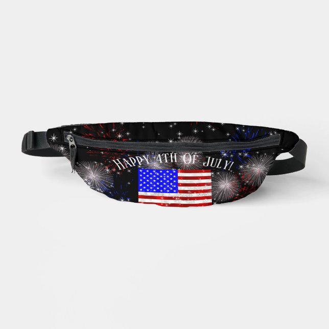 4th of July Celebration - USA flag  Bum Bags (Front)
