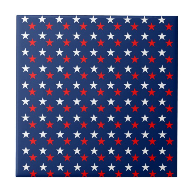 4th of July Ceramic Tile (Front)