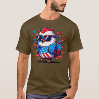 4th of July Chicken T-Shirt
