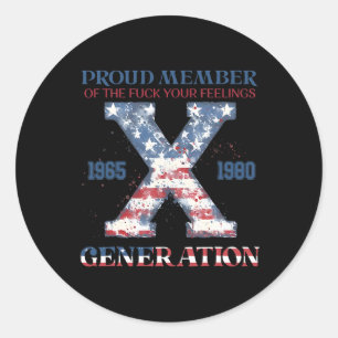 4th Of July Classic Round Sticker