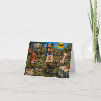 4th of July Cookout Greeting Card