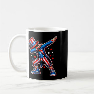 4th Of July Cool Dabbing Boy American Flag Patriot Coffee Mug