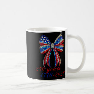 4th Of July Coquette American Flag Bow Funny Girls Coffee Mug