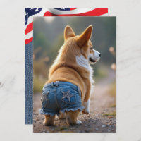 4th of July Corgi Dog