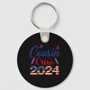 4th Of July Cousin Crew For Kids Toddlers Adults A Key Ring