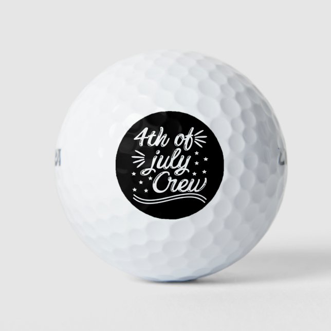 4th Of July Crew Golf Balls (Front)
