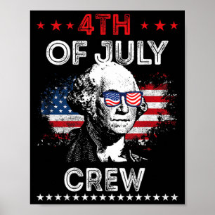 4th Of July Crew Independence Day Patriotic Family Poster