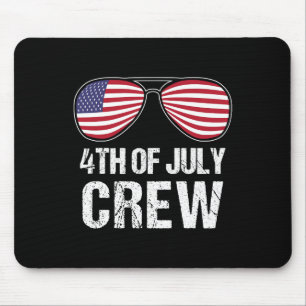 4th Of July Crew Matching Family Outfits Men Women Mouse Pad