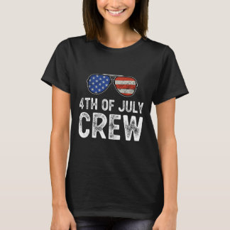 4th Of July Crew Matching Family Outfits Men Women T-Shirt