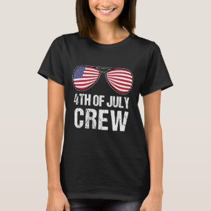 4th Of July Crew Matching Family Outfits Men Women T-Shirt