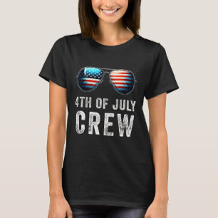 4th Of July Crew Matching Family Outfits Men Women T-Shirt
