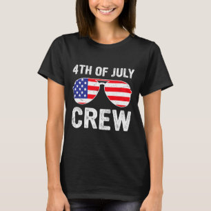 4th Of July Crew Matching Funny Family Outfits T-Shirt