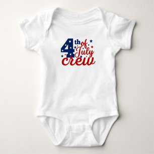 4th Of July Crew T-Shirt Baby Bodysuit