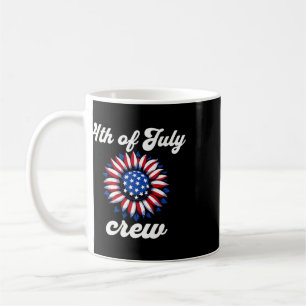 4th Of July Crew Usa Flag Coffee Mug
