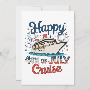 4th Of July Cruise 250th Anniversary Cruising Thank You Card