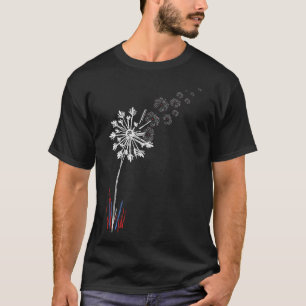 4th Of July Cute Flower American Patriotic 1 T-Shirt