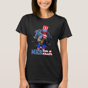 4th Of July Dachshund Patriotic Merica Dog 4th Of T-Shirt