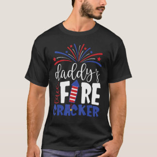 4th of July Daddy's Little Firecracker Toddler Kid T-Shirt