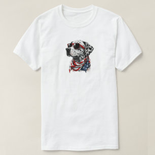 4th Of July Dalmatian T-Shirt