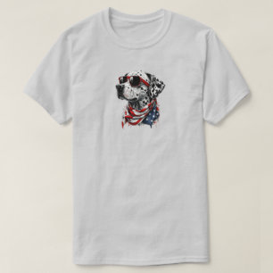 4th Of July Dalmatian T-Shirt