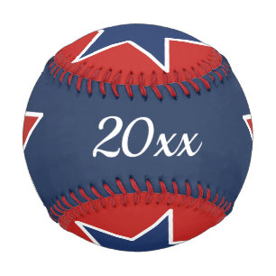 4th of July/Dated/, Red White and Blue Baseball