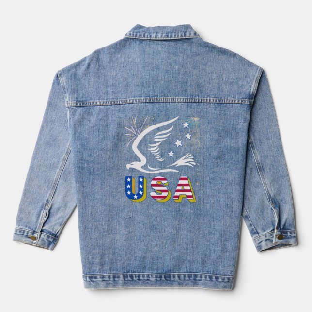 4th of July Denim Jacket (Back)